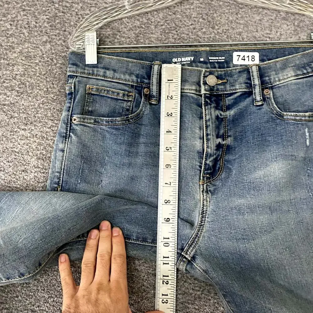Old Navy Boys Size 18 Blue Stretch Denim Karate Slim Straight Leg Jeans